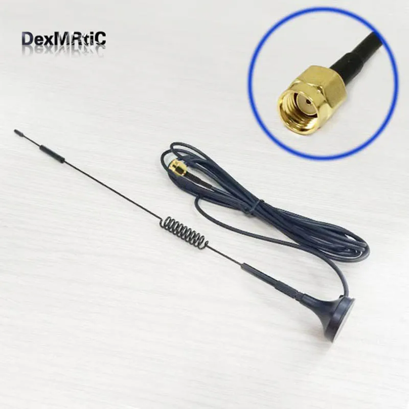 2.4GHz 7dBi High gain Omni WIFI Antenna Magnetic base 3M cable RPSMA male #1