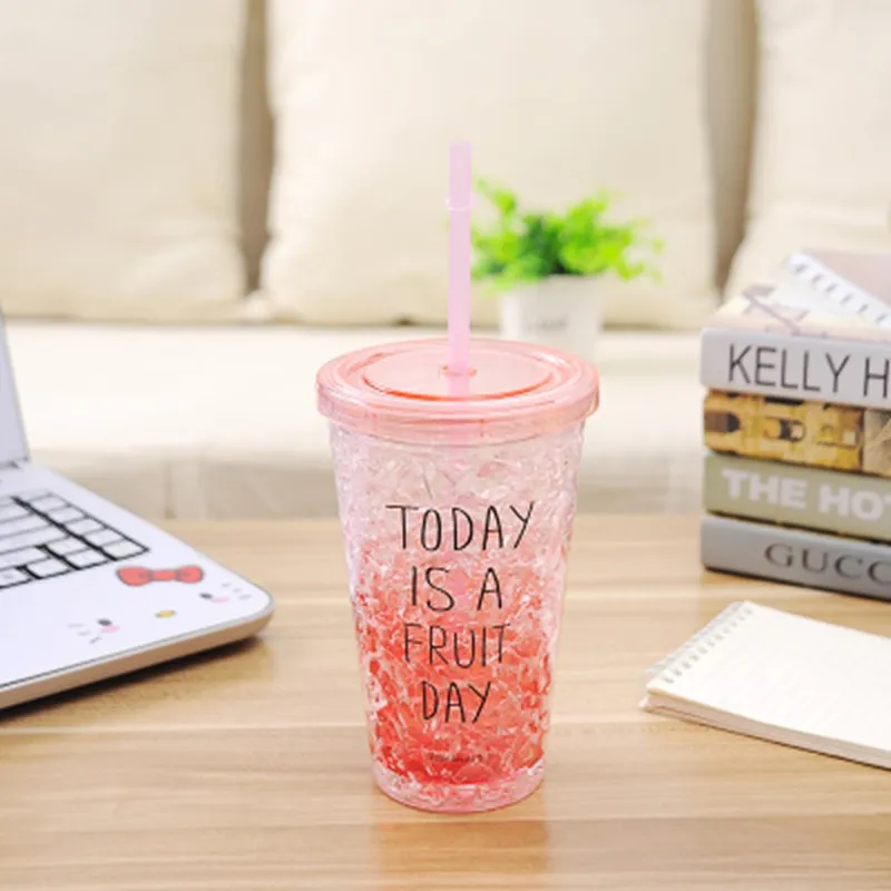 2017 Горячая распродажа! пластиковые кружки двойными стенками творческий Кружка BPA