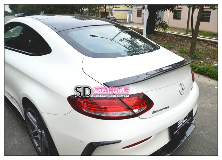 Задний спойлер из углеродного волокна для Mercedes-Benz W205COUPE C200C300C63 PSM | Автомобили и