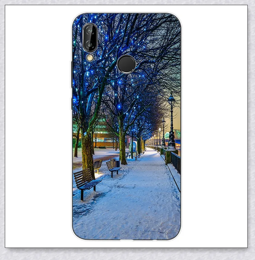 street ТПУ для huawei P20 Lite чехол класса люкс Nova 3E чехол милый мягкий силиконовый чехол для huawei P 20 lite Nova 3 E чехол для задней крышки телефона чехол s - Цвет: street