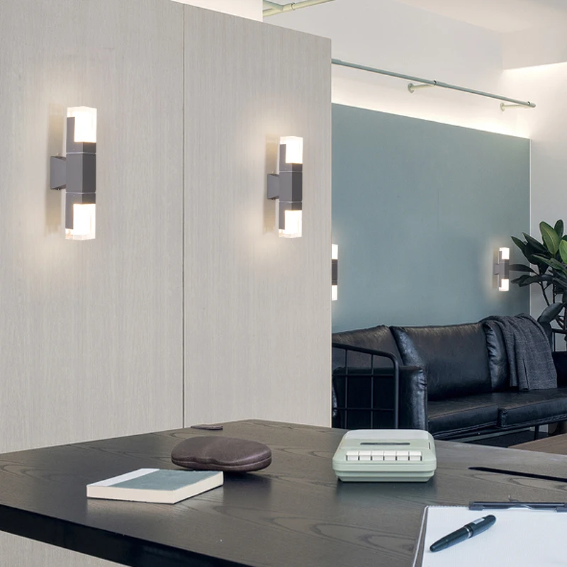 Современный 220В 110В IP44 LED Наружное настенное освещение лампа бра