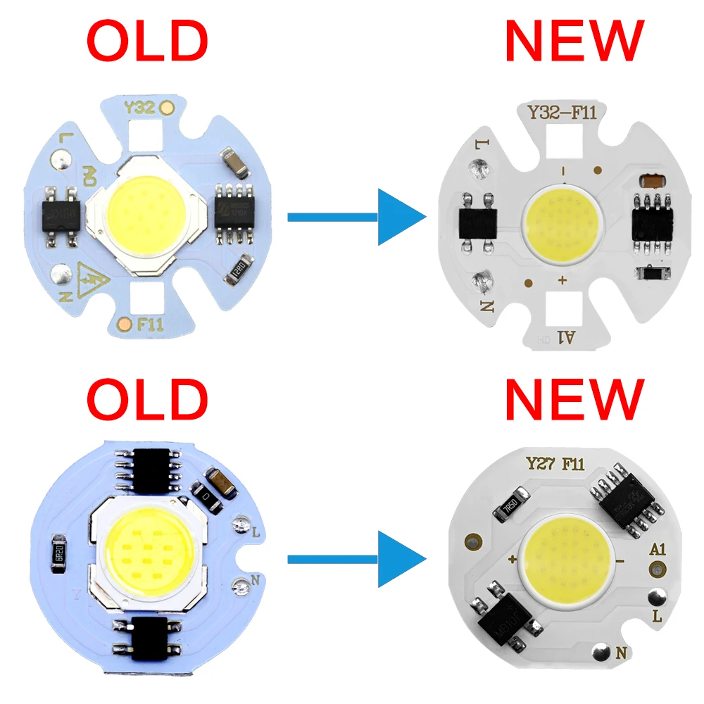 Светодиодный COB чип 220 В 9 Вт 7 5 3 Вт|lampada led|led chipsmart ic |