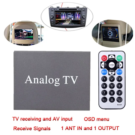 Супер мини металлический дизайн DVB Автомобильный DVD ТВ приёмник Простая установка монитор аналоговый ТВ тюнер сильный сигнал коробка с антенной