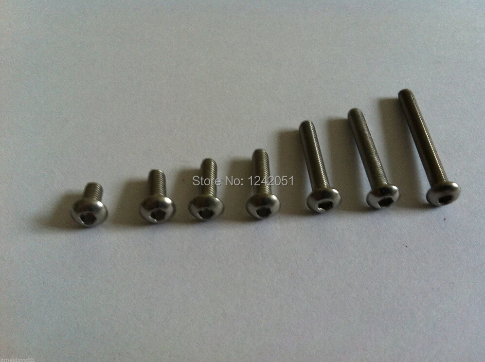 50 шт. Метрическая резьба M4x8mm из нержавеющей стали с шестигранной головкой болты |