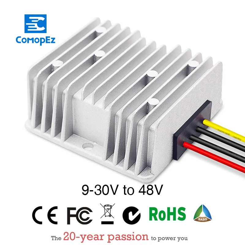 DC/DC повышающий 12V постоянного тока до 48V6A Питание конвертер Водонепроницаемый DC
