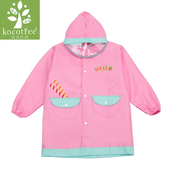 Pink Kocotree/ Модный непромокаемый дождевик для путешествий и альпинизма для мальчиков и девочек; ветрозащитный водонепроницаемый детский дождевик; спортивная детская непромокаемая одежда - Цвет: Pink