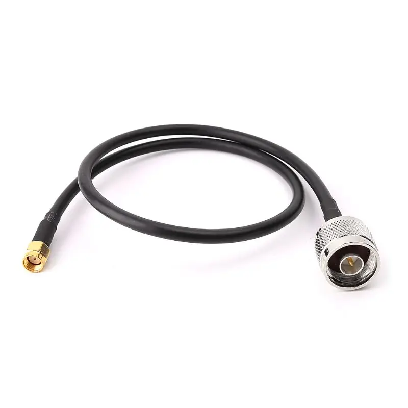 N мужчин RP-SMA мужской RG58 косичка кабель коаксиальный жгуты проводов 0,5 м/3 м