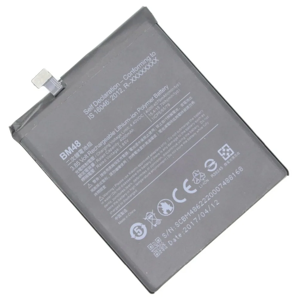 Ciszean 3 шт. 85 В 4000 мАч 15.4Wh BM48 BM 48 Замена для батареи Xiaomi Mi Note 2|battery for|xiaomi 4000mah4000mah battery |