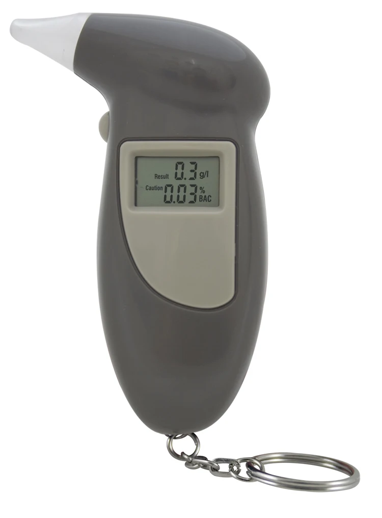 Бесплатная доставка тестер алкоголя с брелоком цифровой алкотестер анализатор