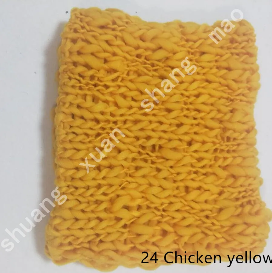 50*50cm Handcraft Acrylic Fiber Blanket Basket Stuffer Filler Newborn Baby Photography Background - Цвет: dark yellow