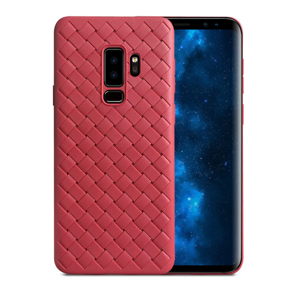 3D Weave Silicone Case For Samsung Galaxy S9 Plus S10 Lite S8 Note 9 8 A5 A7 2017 A8 J4 J6 J7 J8 2018 Cover TPU Soft Phone Cases |