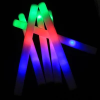12/15PCS Colorful LED Foam Stick Glow Sticks Glow In the Dark Light Festival Party Luminous Props
