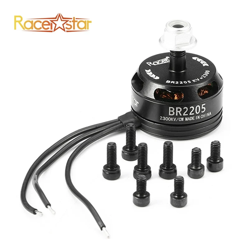 Racerstar Racing Edition 2205 BR2205 2300KV 2-4S бесщеточный двигатель CW CCW черный для QAV250 ZMR250 260 RC Drone