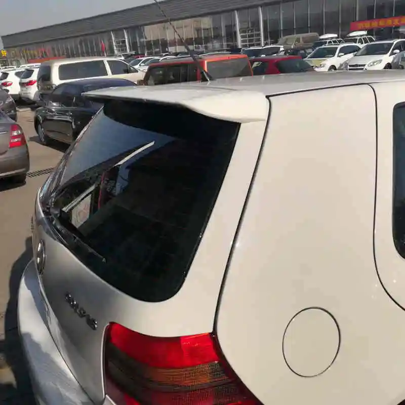 Для Volkswagen GOLF 4 спойлер 1998-2004 высокое качество абс материал заднее крыло праймер цвет задний спойлер модифицированный спойлер - Цвет: Белый