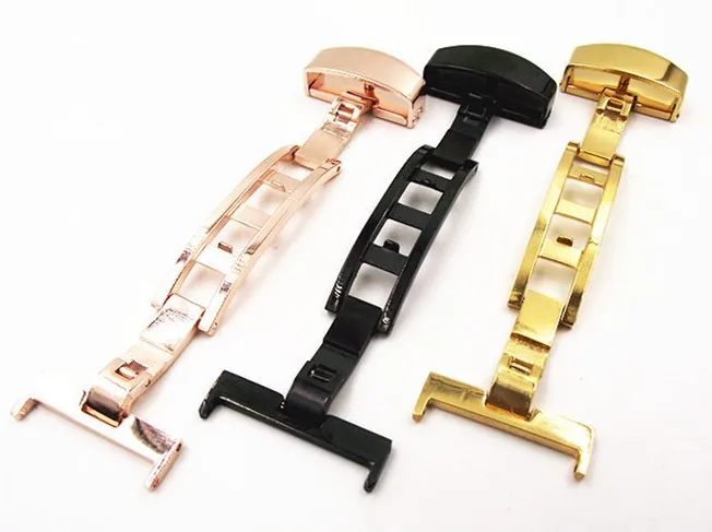 

Retail - 1PCS 20MM electroplating Stainless steel watch buckle for watch straps watch bands- gold ,black ,rose gold color -11403