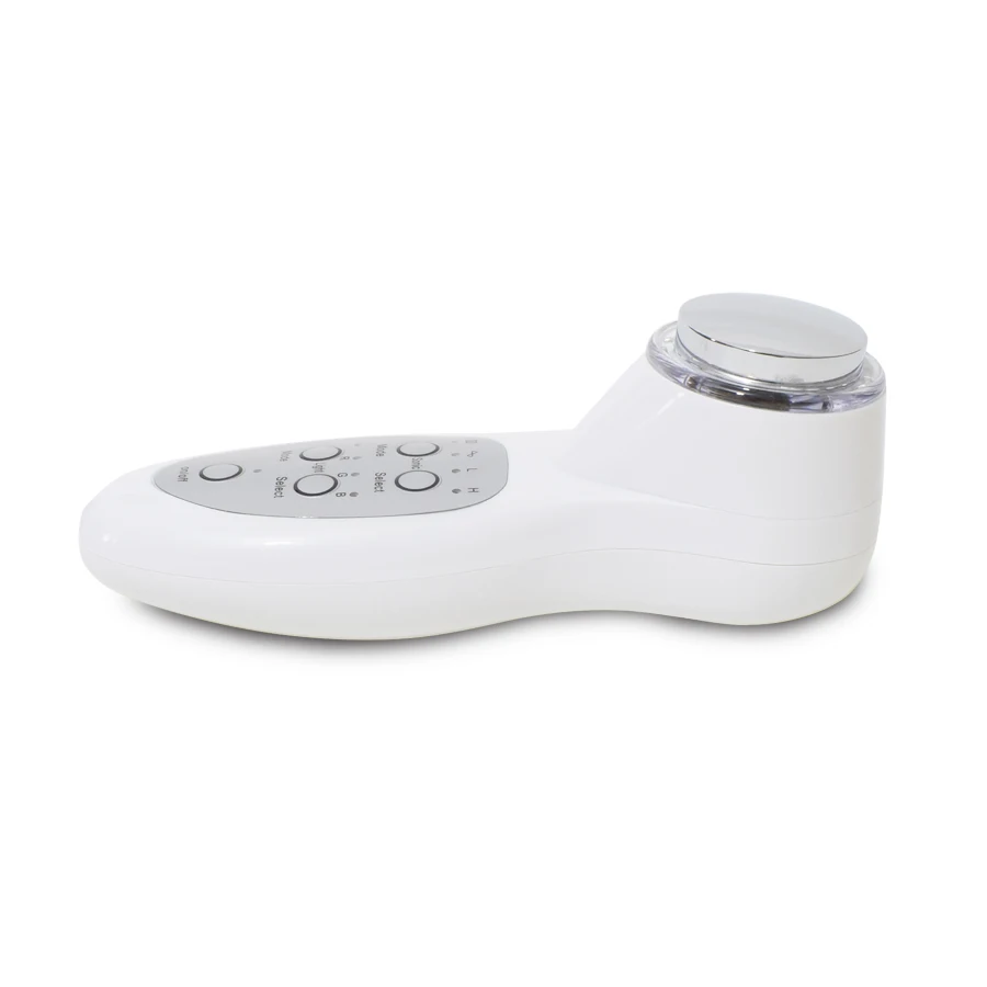 Koop 3 Mhz Ultrasone Gezicht Massager 7 LED Gezicht Huidverjonging Iontoforese Care Skin Cleaner Facial Schoonheid 110-240 V