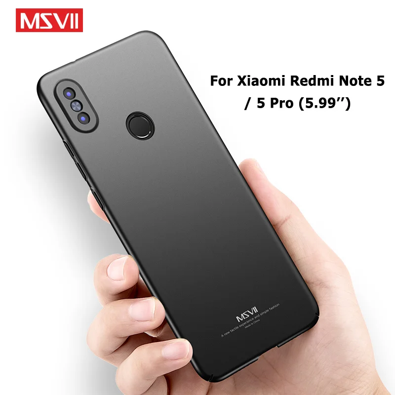 MSVII Cases For Xiaomi Redmi Note 5 Pro Case Cover Xiomi Silm PC Note5 5.99&quot |