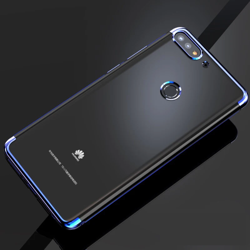 Роскошный ультра-тонкий ТПУ чехол силиконовый мягкий чехол для huawei Honor 7C Pro 7 C 5,99 дюймов LND-AL41 LND-L29 чехол Honor7C 5,7 чехол s - Цвет: Blue