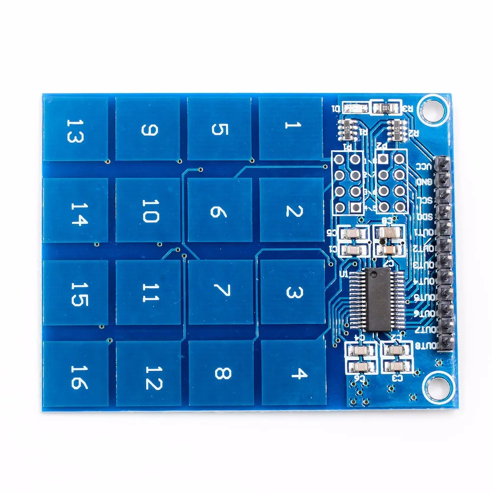 16 способов Φ TTP229 Capactive Touch Switch цифровой датчик IC модуль плата пластина 49 3 мм * 64 5