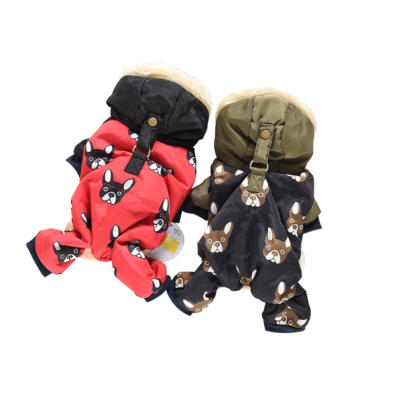 Одежда для собак с принтом французского бульдога терьера золотистого ретривера