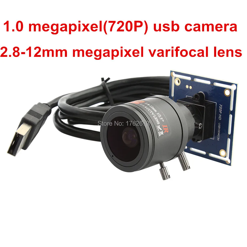 2 8 12 мм варифокальный M12 крепление объектива 720P usb камера наблюдения CMOS OV9712 видео