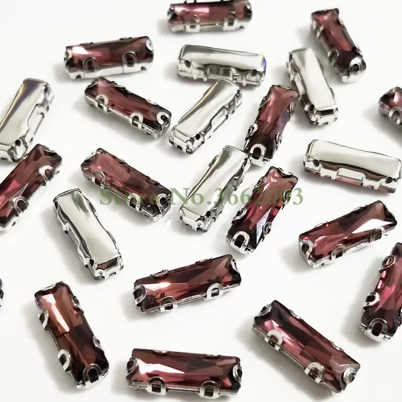 Wine red 3x7 мм/5x10 мм/5x15 мм/7x21 мм прямоугольная форма стекло Кристалл пришить анти крюк D форма коготь стразы, Diy аксессуары для одежды - Цвет: Wine red