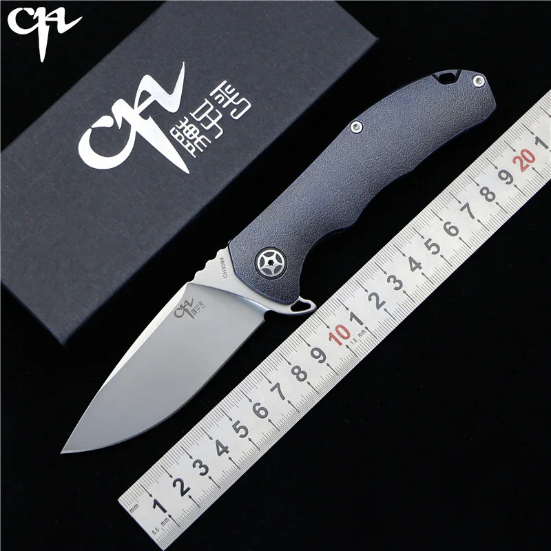 CH3504 Флиппер складной нож S35VN лезвие шарикоподшипники TC4 титановая ручка Открытый Отдых Охота карманные Фруктовые Ножи EDC инструменты