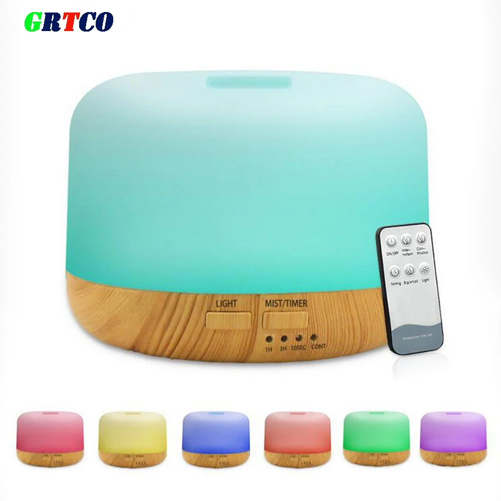 300 мл ультразвуковой увлажнитель воздуха древесное зерно эфирное масло диффузор