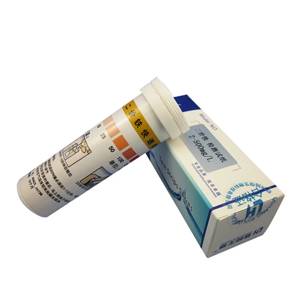 Двухвалентная железная ионная тестовая полоса 2 500 черных ионов|Измерители pH| |