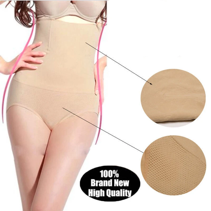 Women High Waist Shaping Panties Breathable Body Shaper Slimming Tummy Underwear Trainer Underpant Knickers | Женская одежда