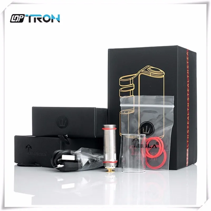 2 комплекта Оригинал Tesla Stealth 100 Вт TC Starter Kit электронная сигарета 2200 мАч Teslacigs kit с