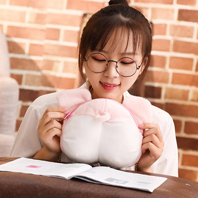 1 шт. 20X20 см Kawaii Pig Wallet Piggy Ass стильный кошелек плюшевая цепочка сумка на плечо сумки