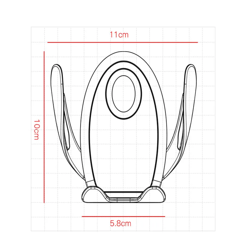 Гравитационный Автомобильный держатель для телефона iPhone X Samsung S10 Air outlet/Mesa в