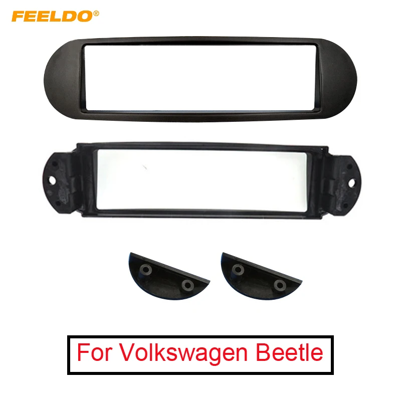 FEELDO One Din Car Stereo Radio Fascia Frame For Volkswagen Beetle DVD/CD Panel Dash Mounting Installation Trim Kit #1993 | Автомобили и
