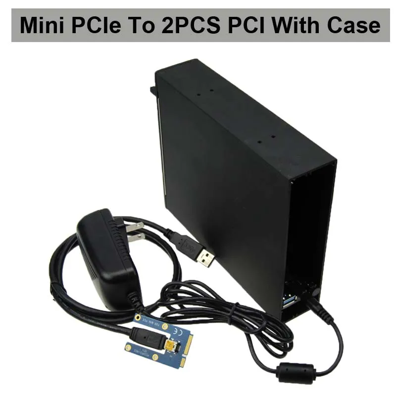 IT-GO Mini PCI-E к двойному PCI адаптеру PCIe X16 слоту конвертерная карта совместима с x1x4 x8 x16
