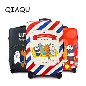 Чехол для чемодана, эластичный, с мультяшным рисунком медведя, для чемоданов размером 18 ''-32''