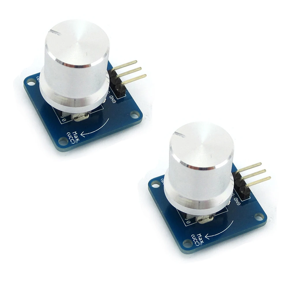 

2Pcs Adjustable Potentiometer Knob Switch Rotary Angle Sensor Module Volume Control for Arduino AVR STM32 FZ1580