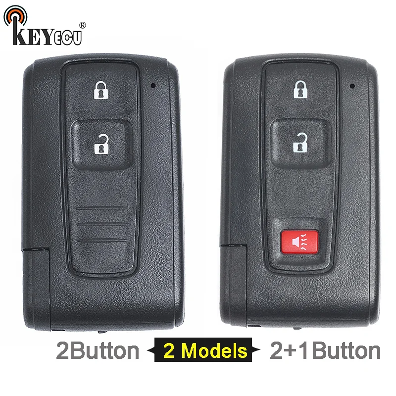 Запасной умный пульт дистанционного управления KEYECU для Toyota Prius корпус ключа Fob 2/2 +