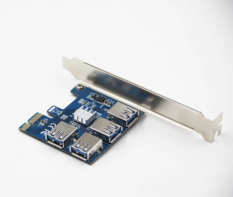 Райзер-карта PCI-E USB 3 0 PCIe-порт карта усиления PCI express PCIe от 1 до 4 для майнинга BTC