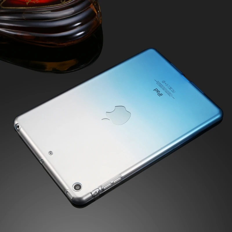 Чехол для iPad Pro 9 7 дюйма Прозрачный градиентный цветной чехол прозрачный защитный