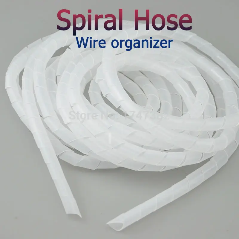 Лента спиральная прозрачная для обмотки проводов 30 мм 1 5 м/рулон|spiral wrapping|spiral wrapping