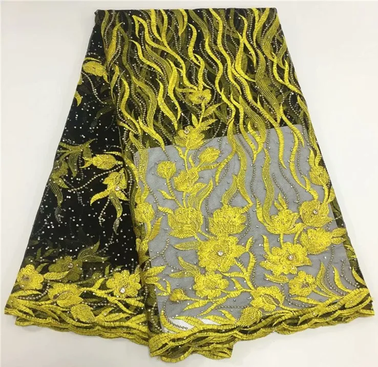 5 ярдов кружево ткань 100% хлопок вышитые камень для пришивания отделка платье DIY