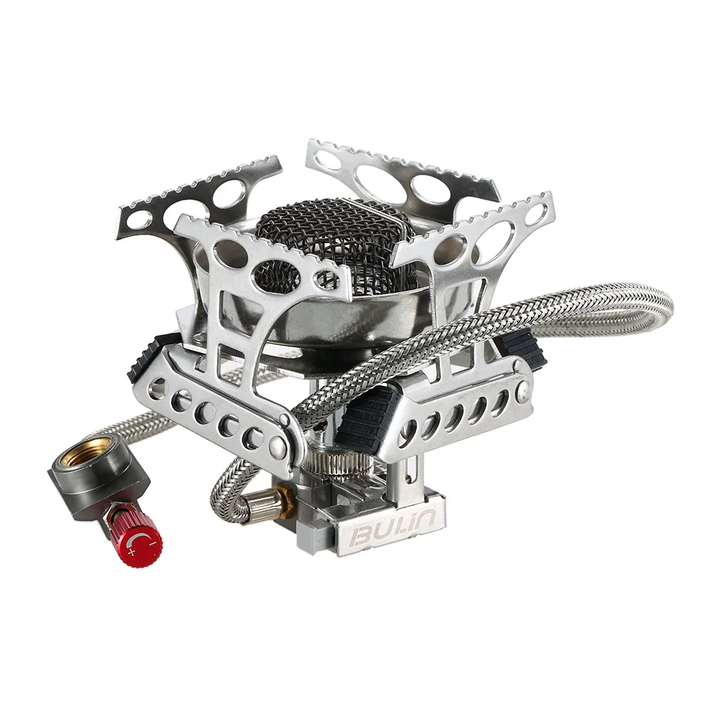 

Ultralight Gas Powered Cooking Stove Outdoor Camp Gas Stove Stainless Steel Outdoor Windproof Mini-stove Picnic Hiking Equipment