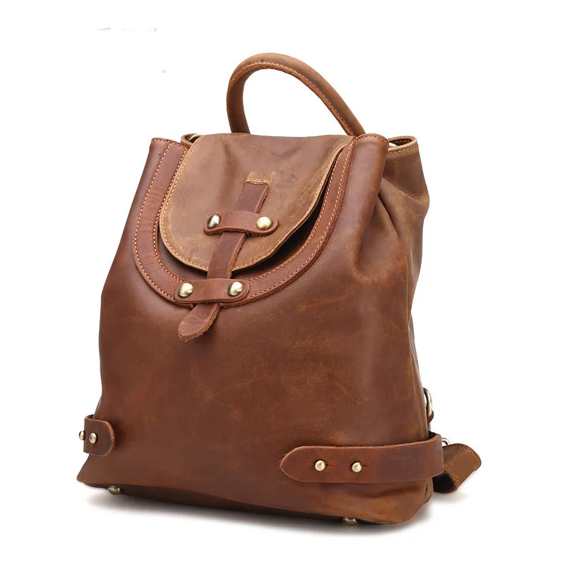 AETOO новый кожаный рюкзак дамы досуг mad horse КОЖА Ретро мода сумка модная сумка|bag f|bag