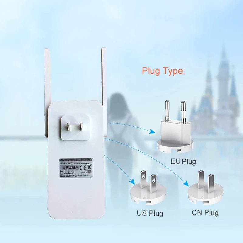 1200 Мбит/с COMFAST Диапазон Wi-Fi Extender Dual Band 5,8 Ghz 2,4 ГГц Беспроводной сеть ретрансляции Wi-Fi покрытие Expander AC1200 WR752AC