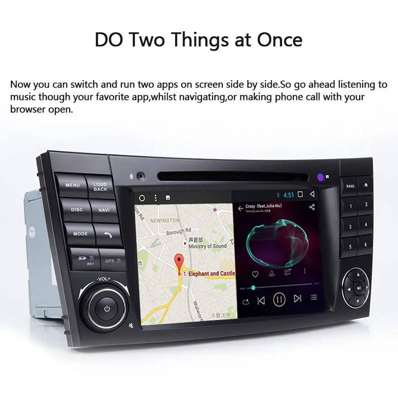 Автомобильный DVD плеер 2 Din Android 9 0 для Mercedes W211 W218 W463 CLS350 CLS500 CLS55 E200 E220 E320 E300 E350 GPS