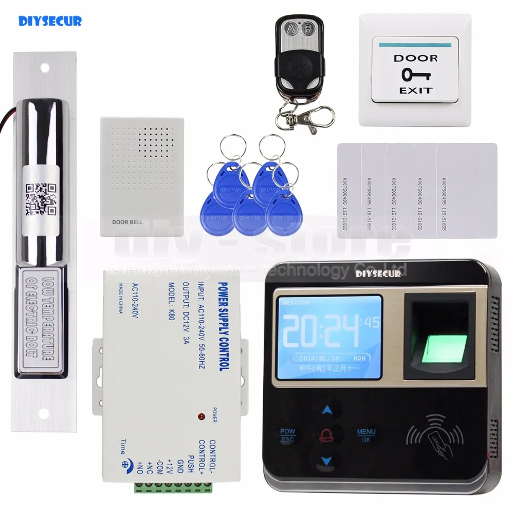 DIYSECUR считыватель отпечатков пальцев 125 кГц ID Card Reader электрическая система