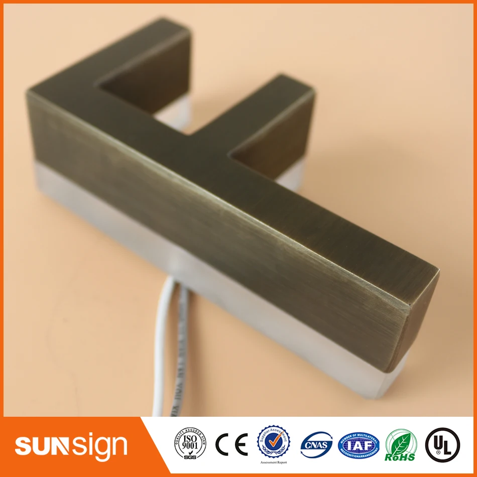 Заводская розетка из нержавеющей стали со светодиодной подсветкой канал