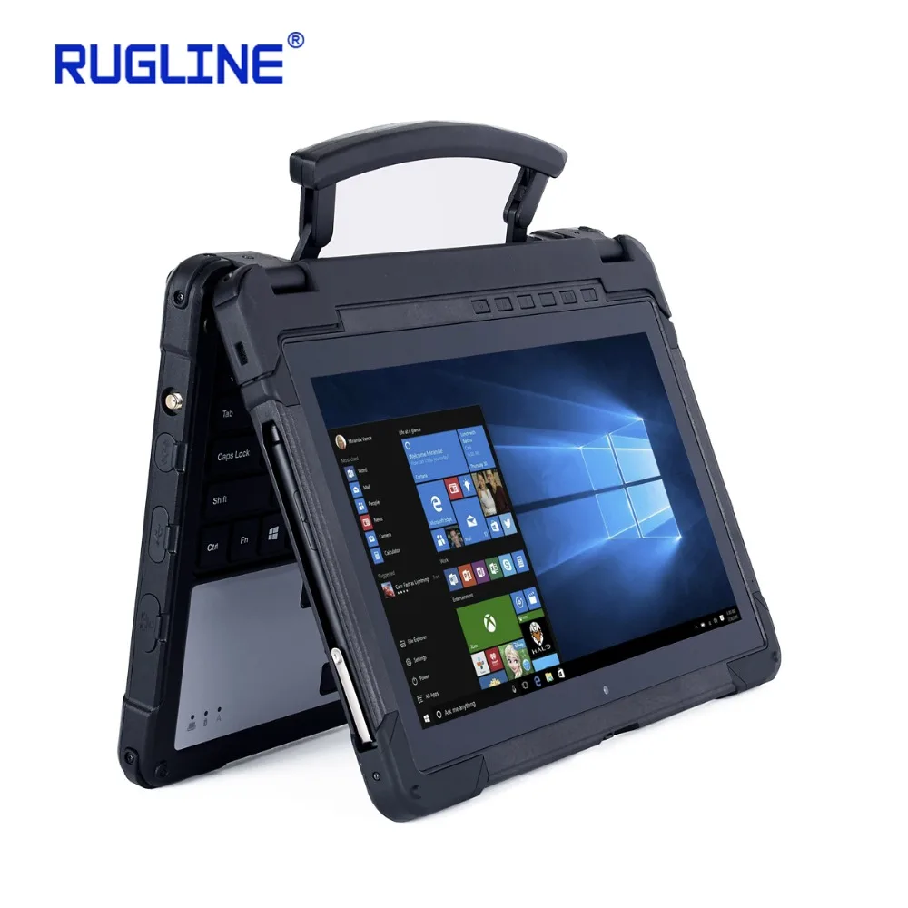RUGLINE RX11 вторая веб-камера 11,6 дюймов ноутбук прочный планшетный ПК Windows 10 Домашняя ОС 8 Гб 128 ГБ