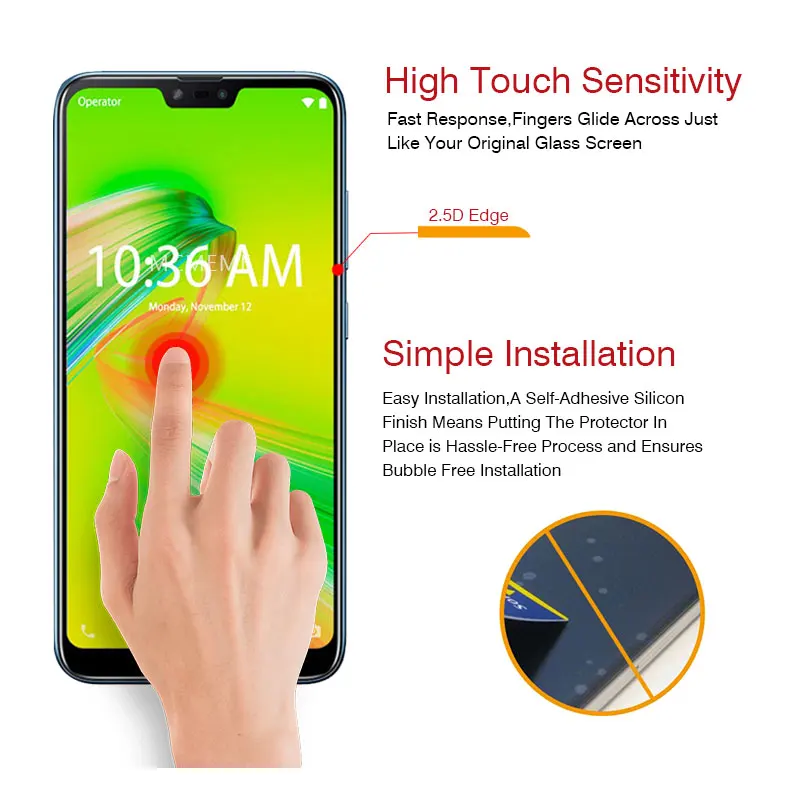9H 2.5D HD Защита экрана для Asus Zenfone Max Plus (M2) ZB634KL закаленное стекло Shot защитное |